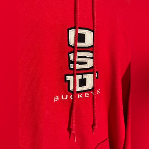 Vintage Embroidered Ohio State University OSU Buckeyes Hoodie Sweatshirt | XL - Picture 3 of 6